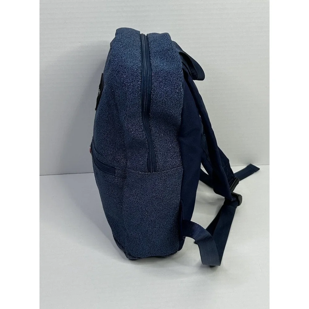 State Beaded Blue Sparkle Mini Kane Backpack Minor Flaws READ*